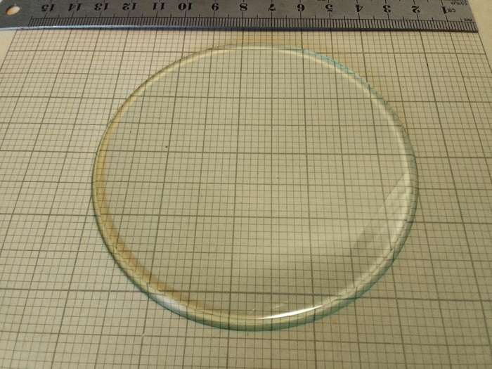 90mm bevel edge clock glass