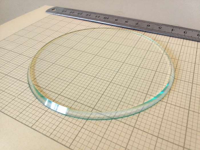 90mm bevel edge clock glass
