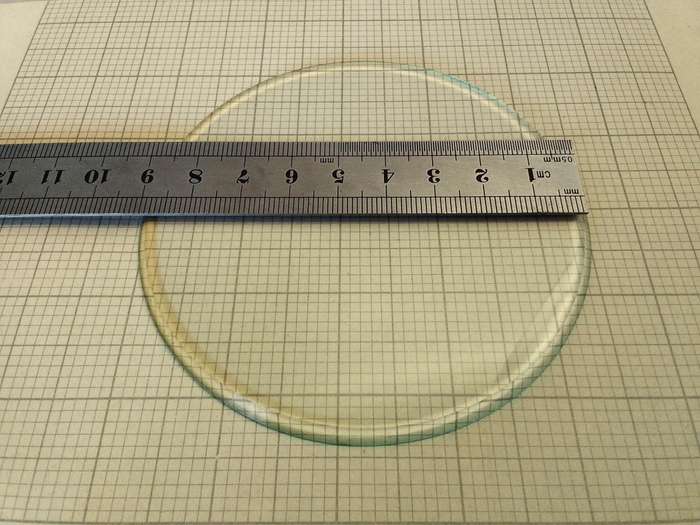 90mm bevel edge clock glass