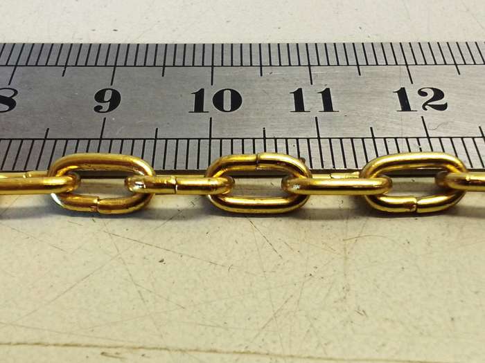 Clock chain - gilt - #1