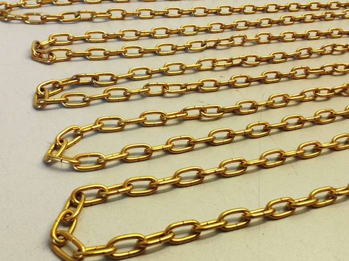 Clock chain - gilt - #2