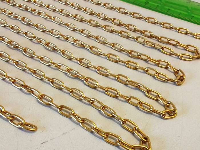 Clock chain - gilt - #2