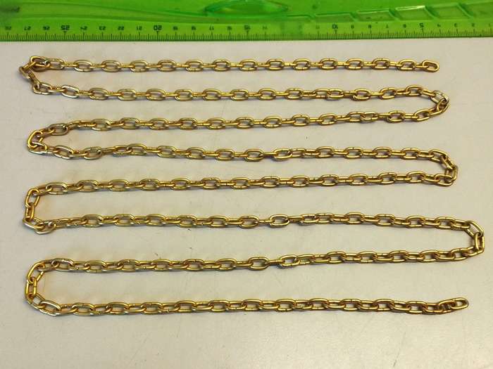 Clock chain - gilt - #3
