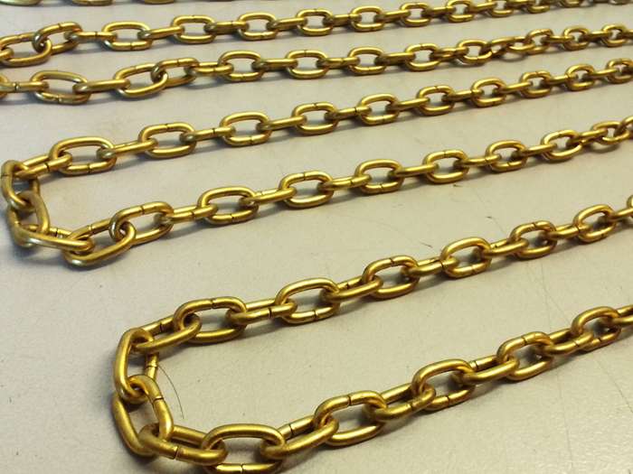 Clock chain - gilt - #3