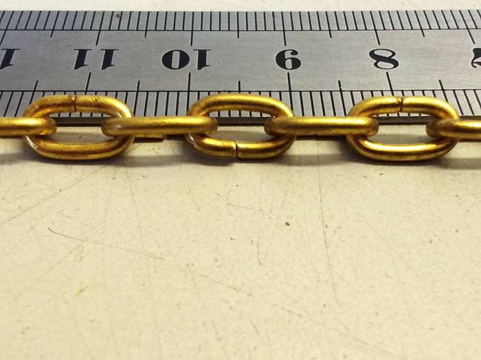 Clock chain - gilt - #3