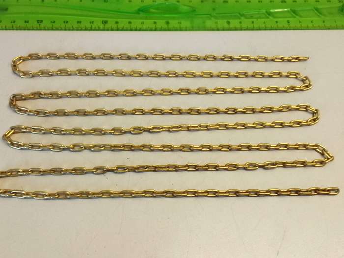 Clock chain - gilt - #4