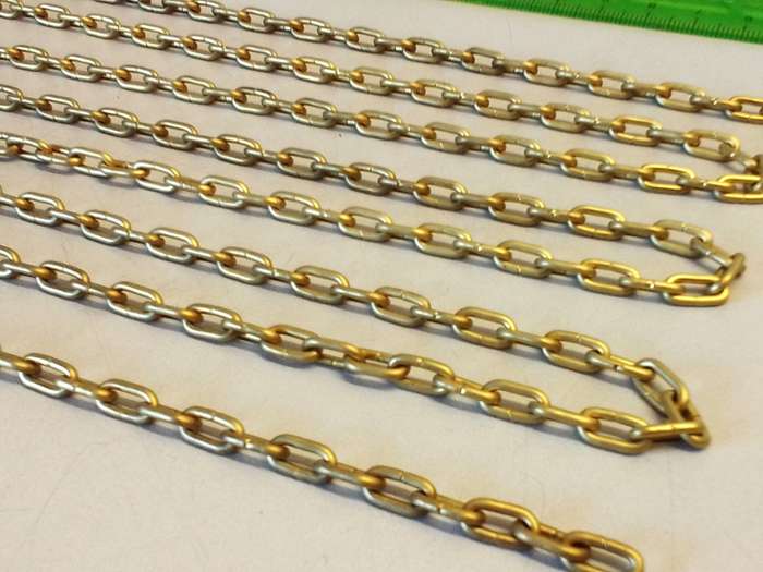 Clock chain - gilt - #4