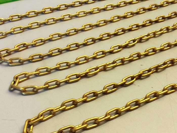 Clock chain - gilt - #4