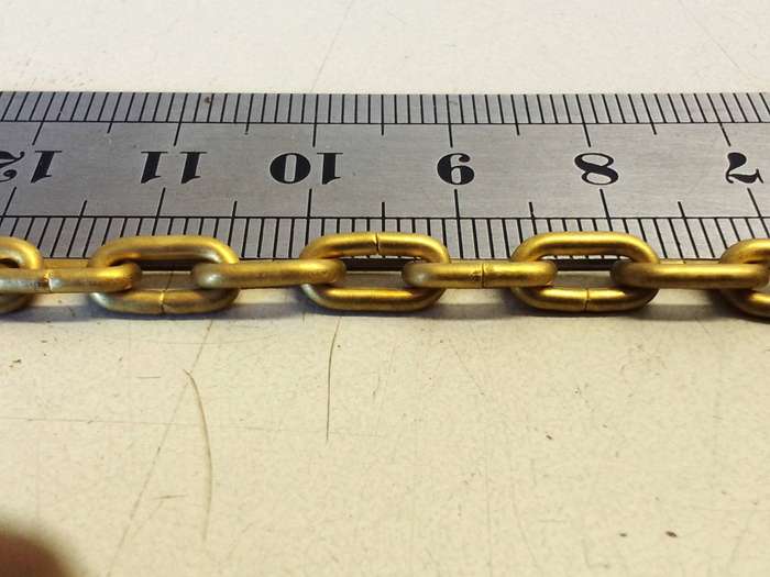 Clock chain - gilt - #4