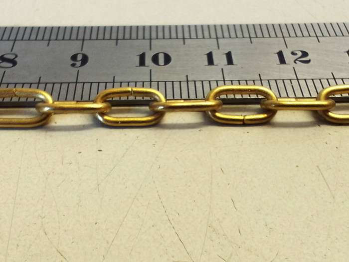 Clock chain - gilt - #5