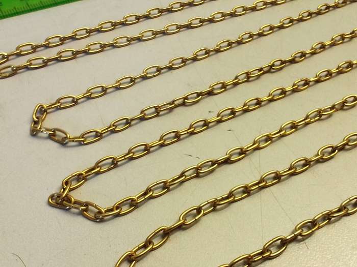 Clock chain - gilt - #6
