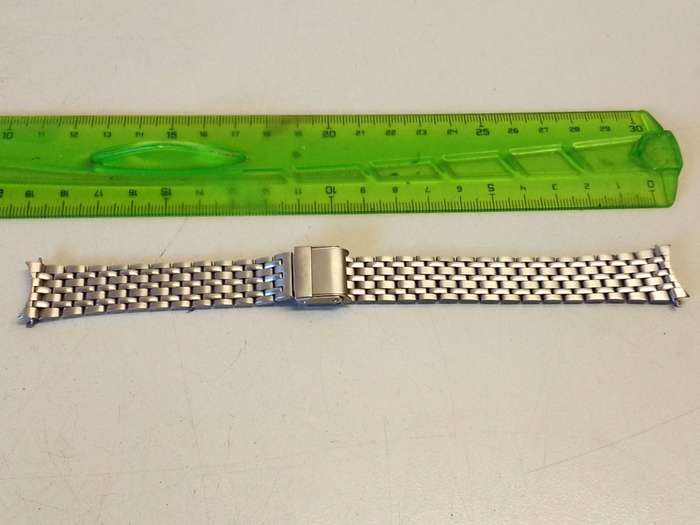 18mm Beads of Rice two piece bracelet - curved end links