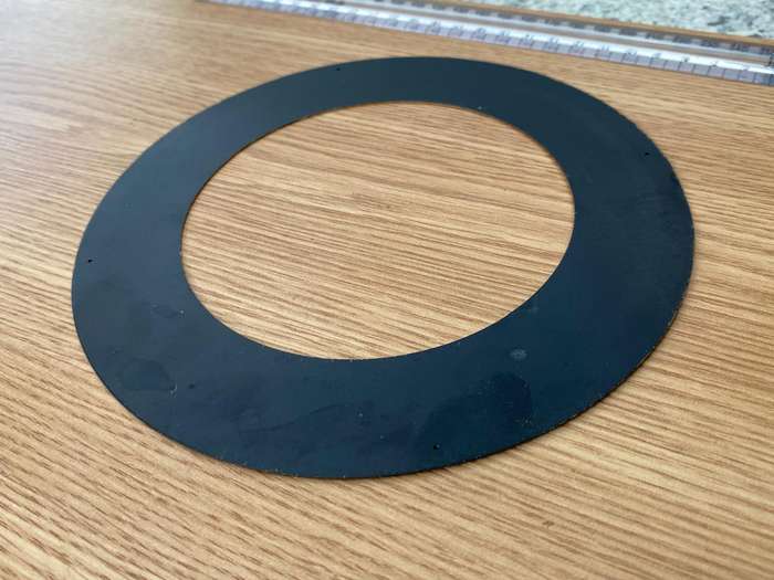 184mm open face clock dial