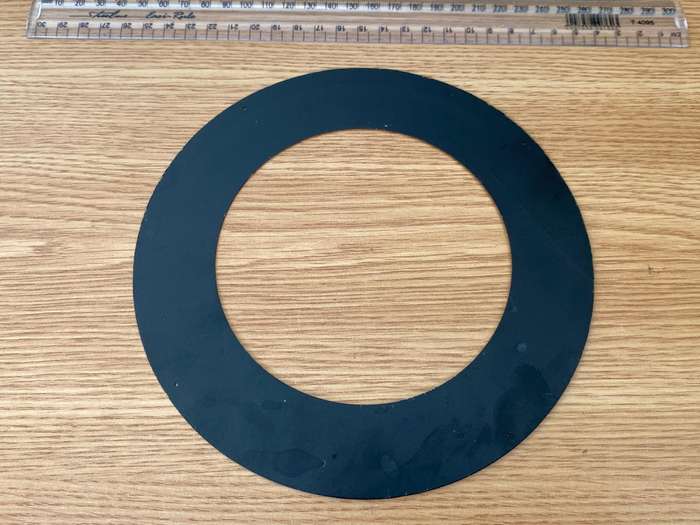 184mm open face clock dial