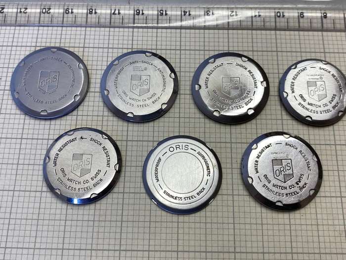 ORIS - case backs x 7