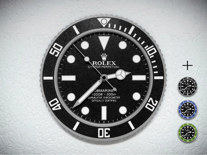Submariner - Rolex Inspired Wall Clock