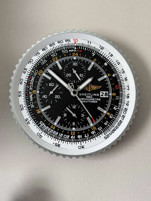 Breitling Navitimer inspired 3D printed wall clock