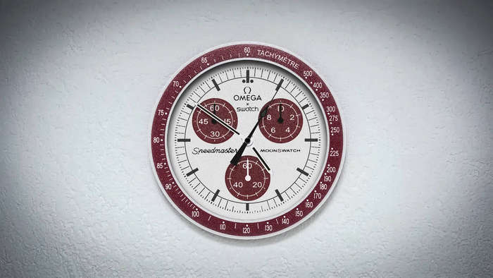 Omega x MoonSwatch inspired 3D printed wall clock