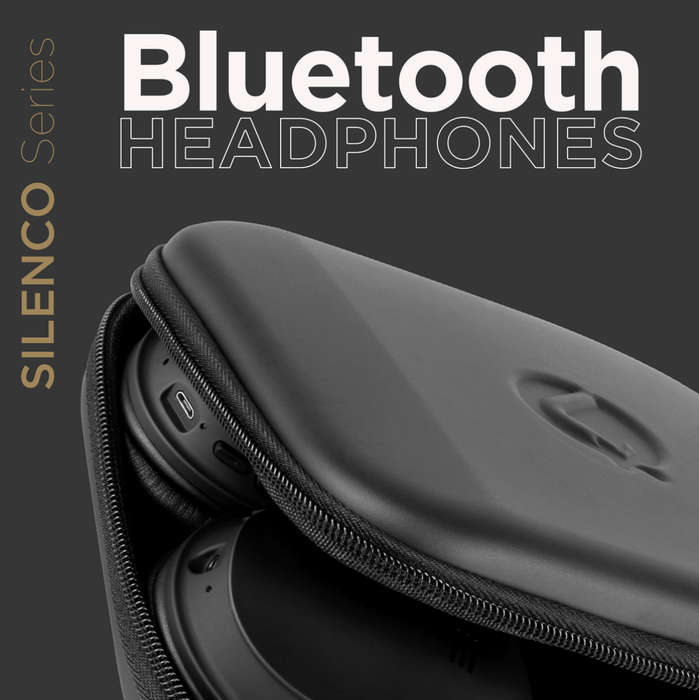 VolkanoX Silenco Series Noise Cancelling Bluetooth Headphones - Black