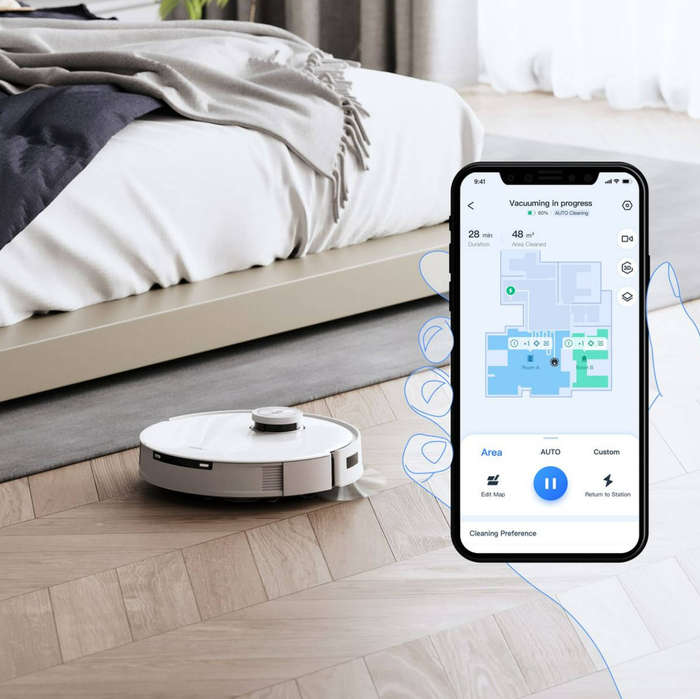 Ecovacs DEEBOT T10 TURBO Robot Vacuum Cleaner - 3000Pa, 260min Runtime, AI