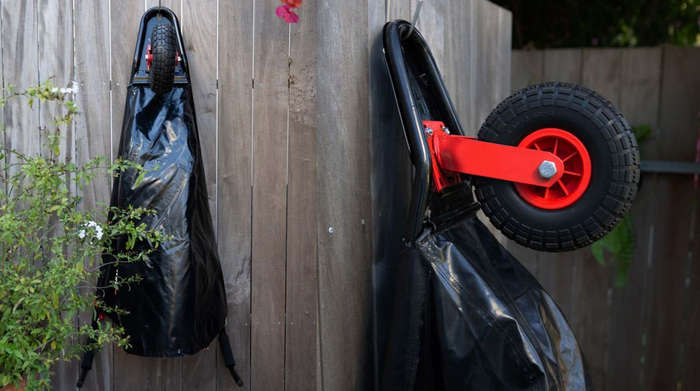 Homebarrow - A Garden Wheelbarrow - strong, steerable & space-saving