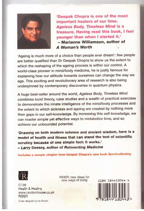 Ageless Body, Timeless mind, a Practical Alternative to Growing Old - Deepak Chopra