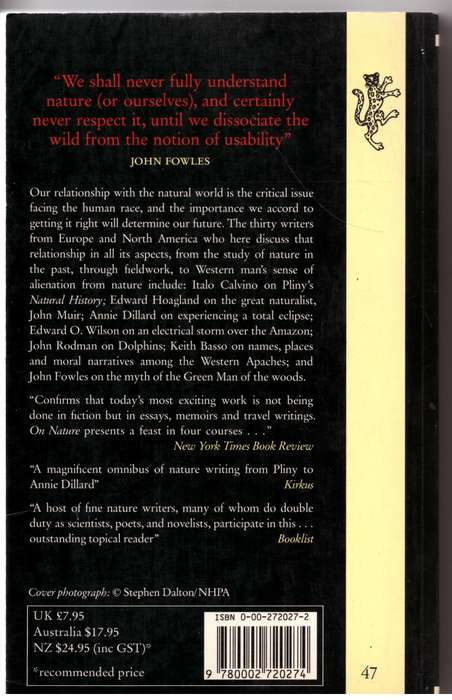 Antaeus, Issue 57: On Nature - Daniel Halpern [Editor]