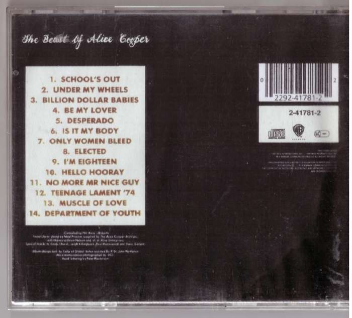 Alice Cooper  The Beast Of Alice Cooper (CD)
