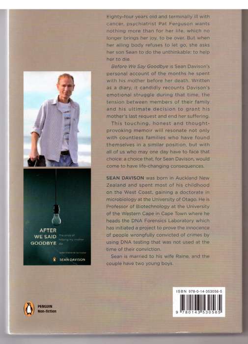 Before We Say Goodbye: Helping My Mother Die - Sean Davison