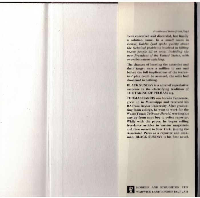 Black Sunday -- Thomas Harris