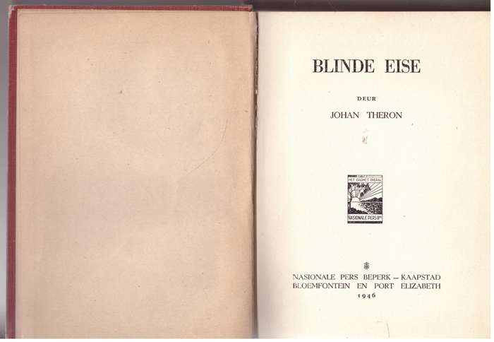 Blinde Eise -- Johan Theron