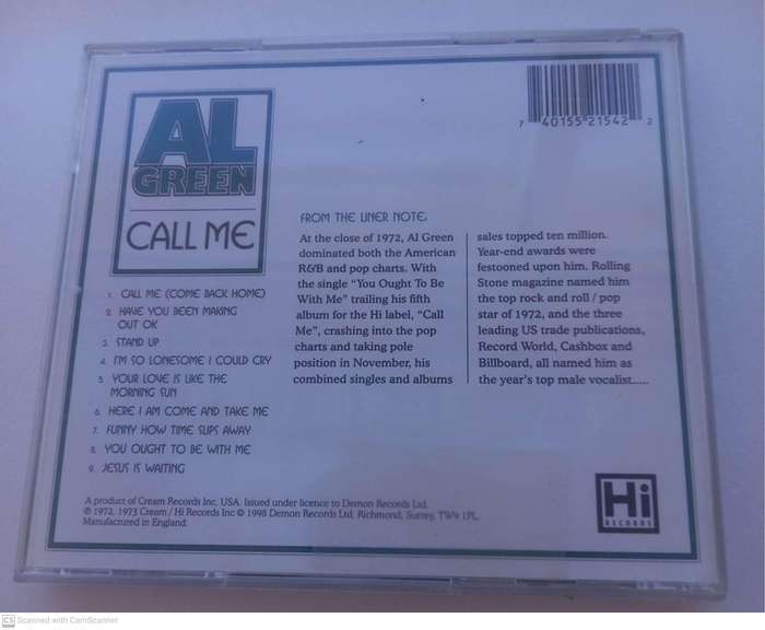 Al Green - Call Me (CD)