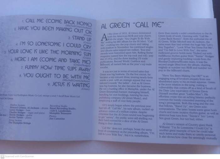 Al Green - Call Me (CD)