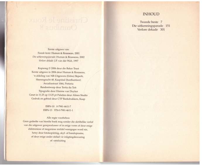 Christine le Roux Omnibus 8