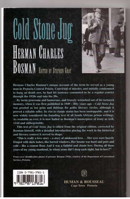 Cold Stone Jug -- Herman Charles Bosman