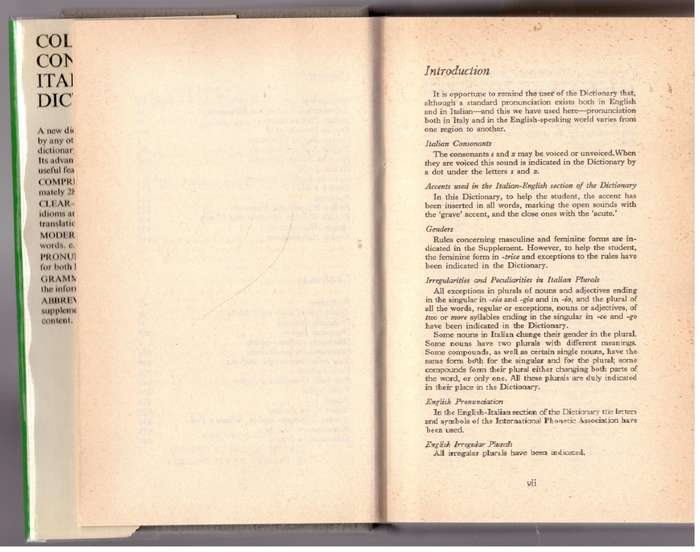 Collins Contemporary Italian dictionary: Italian-English/ English-Italian  --  Isopel May [Ed.]