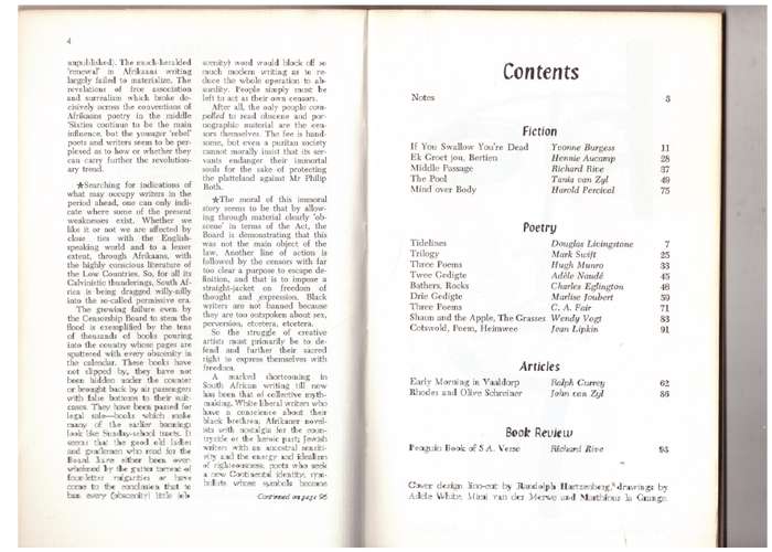 Contrast 21 - Volume 6, Number 1, August 1969