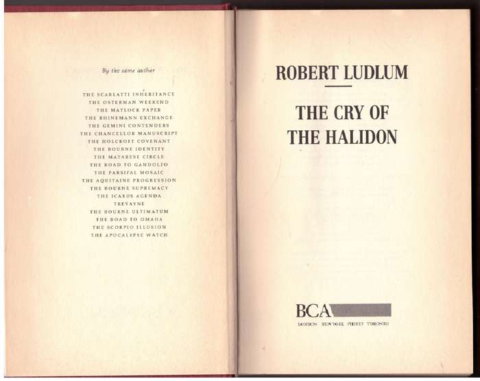 The Cry of the Halidon  --  Robert Ludlum