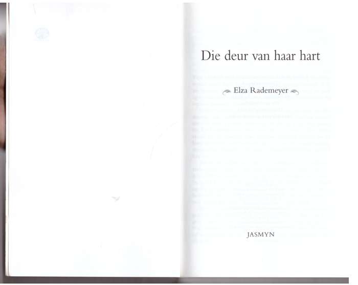 Die Deur van die hart - Elza Rademeyer