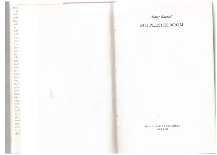 Die Plesierboom -- Audrey Blignault