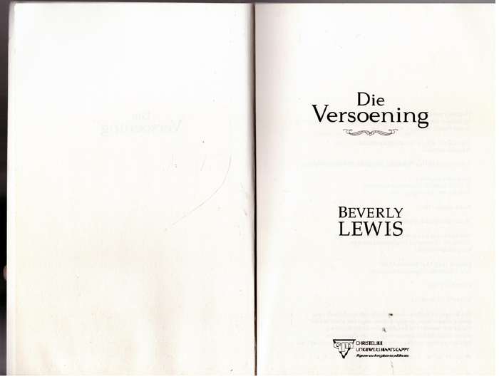 Die Versoening  - Beverly Lewis