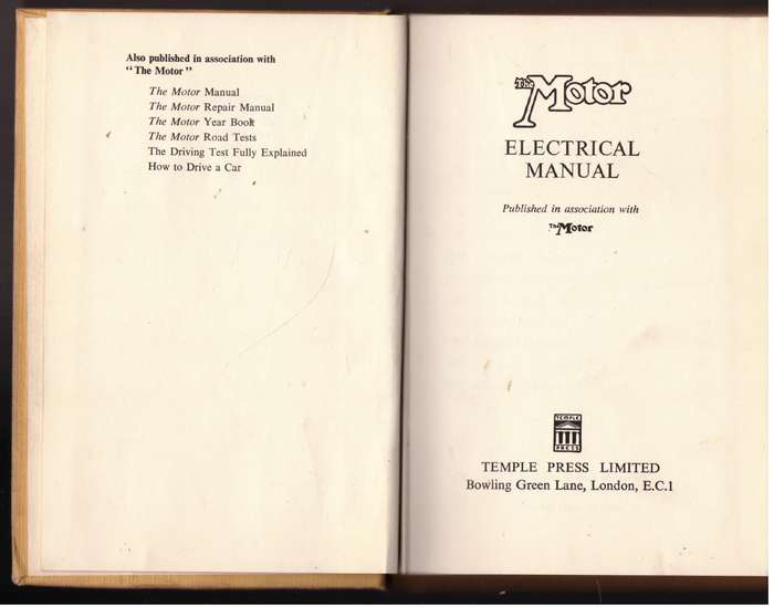 "The Motor" Electrical Manual