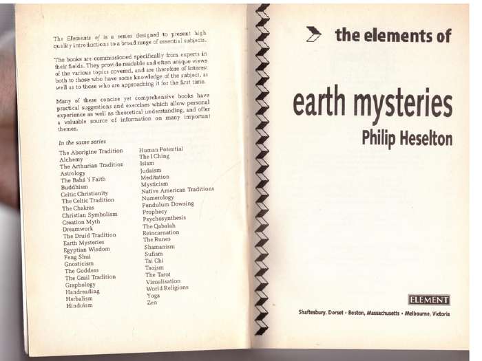 The Elements of Earth Mysteries - Philip Heselton