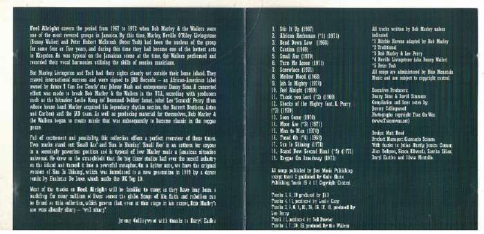 Bob Marley & The Wailers  Feel Alright (CD)