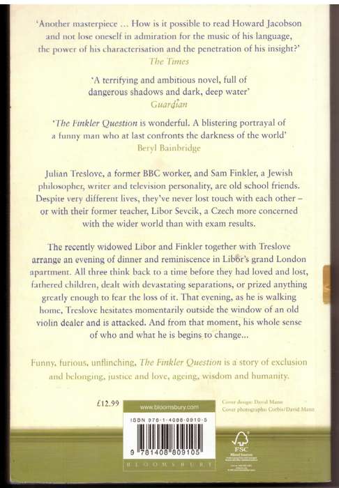 The Finkler Question -- Howard Jacobson