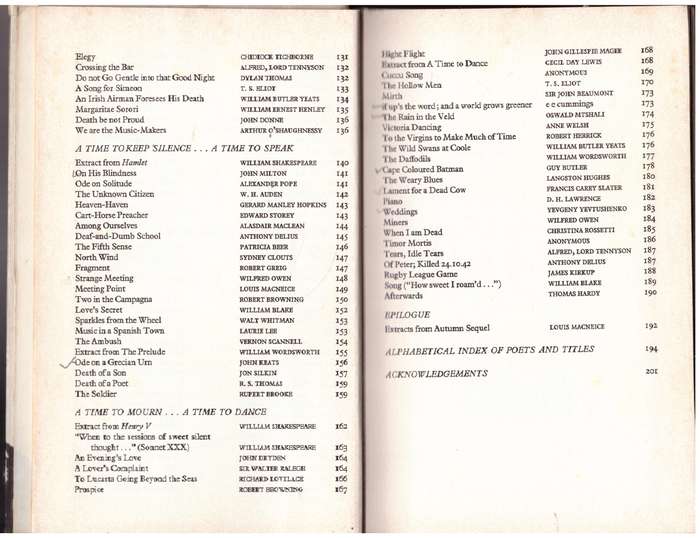 For all seasons: An anthology of English poetry  --  F. C. H. Rumboll,  J. B. Gardener [Editors]