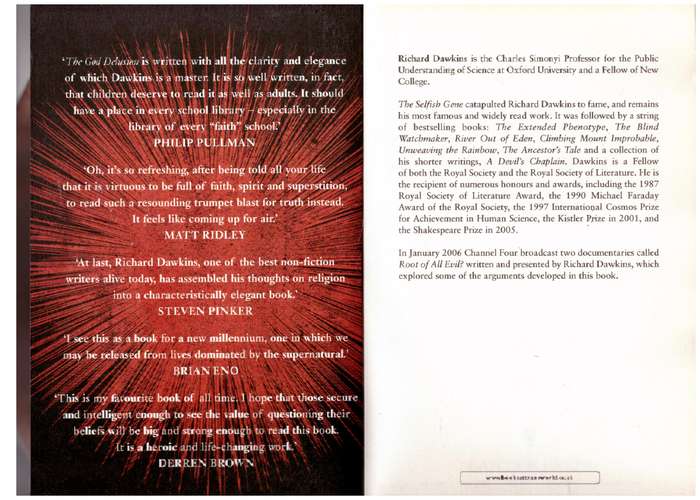 The God Delusion  --  Richard Dawkins