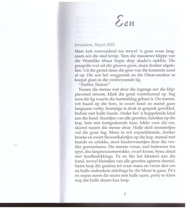 Granate bloei in Jerusalem   --  Marzanne Leroux-Van der Boon  **GETEKEN**