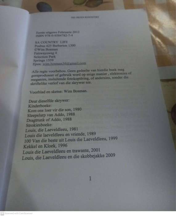 Groen Renosters  Wim Bosman *GETEKEN*