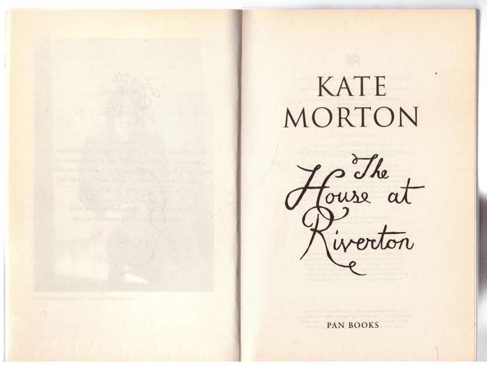 The House at Riverton  --  Kate Morton